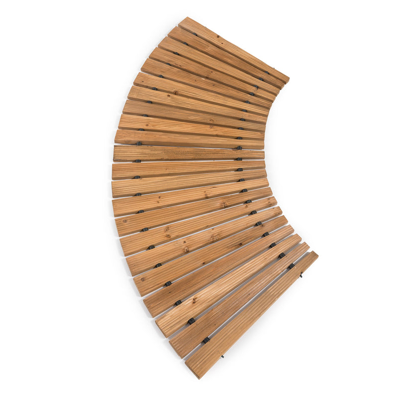 4'L Roll-Out Curved Hardwood Pathway