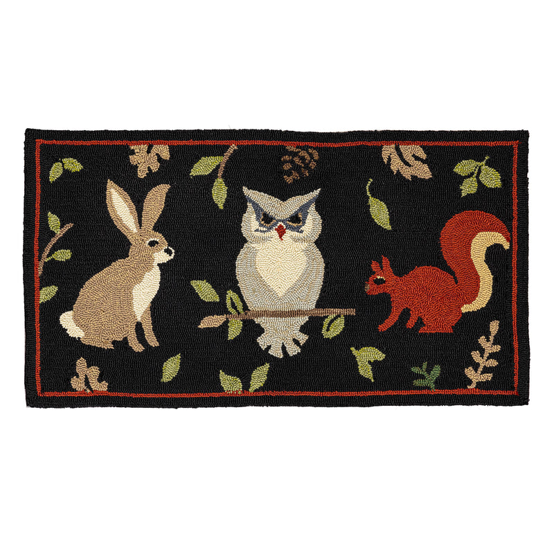 Indoor/Outdoor Fall Friends  Polypropylene Accent Rug 24"x42"