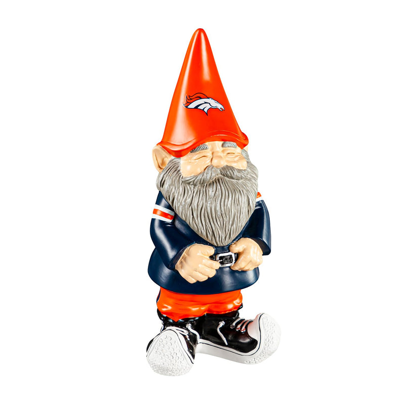 Evergreen Statuary,Denver Broncos, Garden Gnome,4.75x4x11.25 Inches