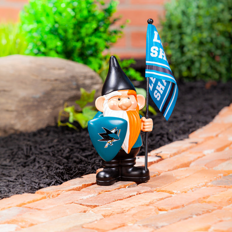 San Jose Sharks, Flag Holder Gnome,544373fhg