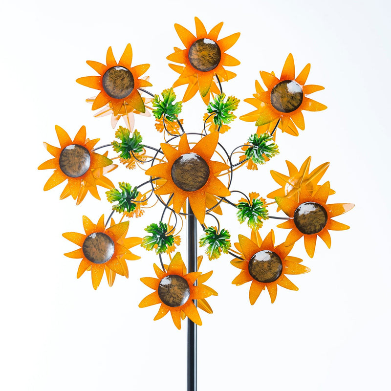 Sunflower Garden Metal Wind Spinner,55291