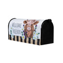 Highland Cow Welcome Friends Mailbox Cover