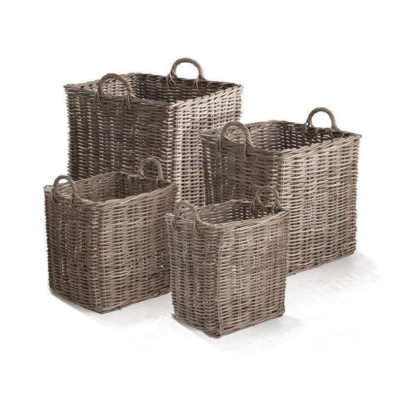 NAPA Home & Garden, NORMANDY SQUARE APPLE BASKETS, SET OF 4,6500GY