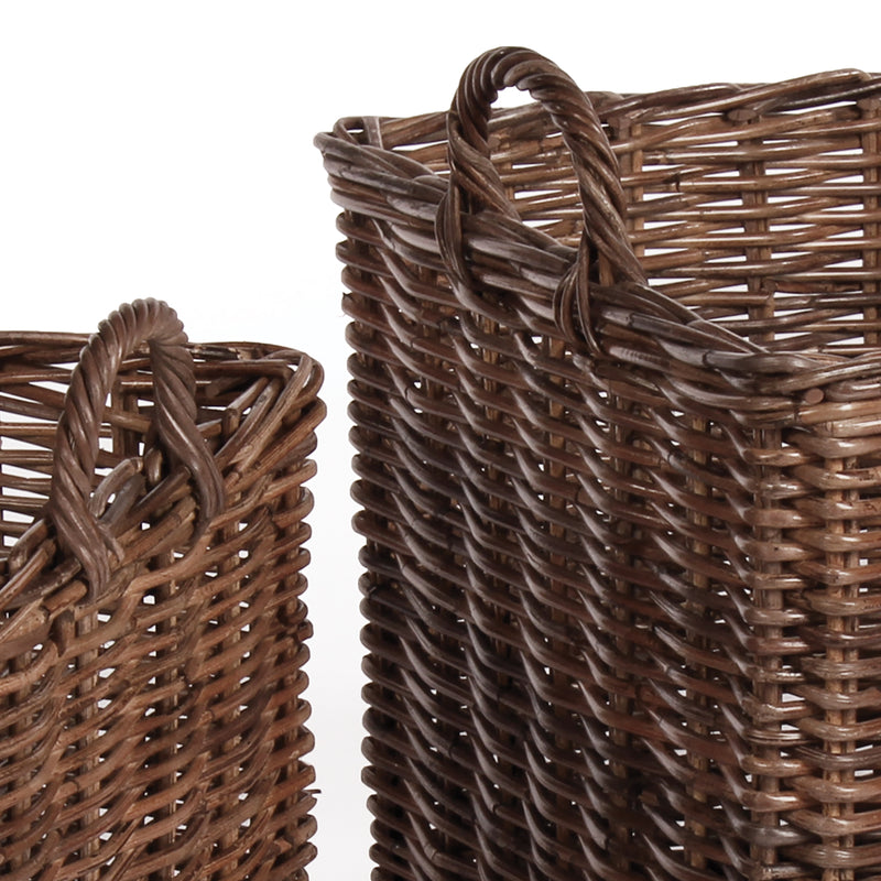 NAPA Home & Garden, NORMANDY SQUARE BASKETS WITH HANDLES, SET OF 2,6518LB