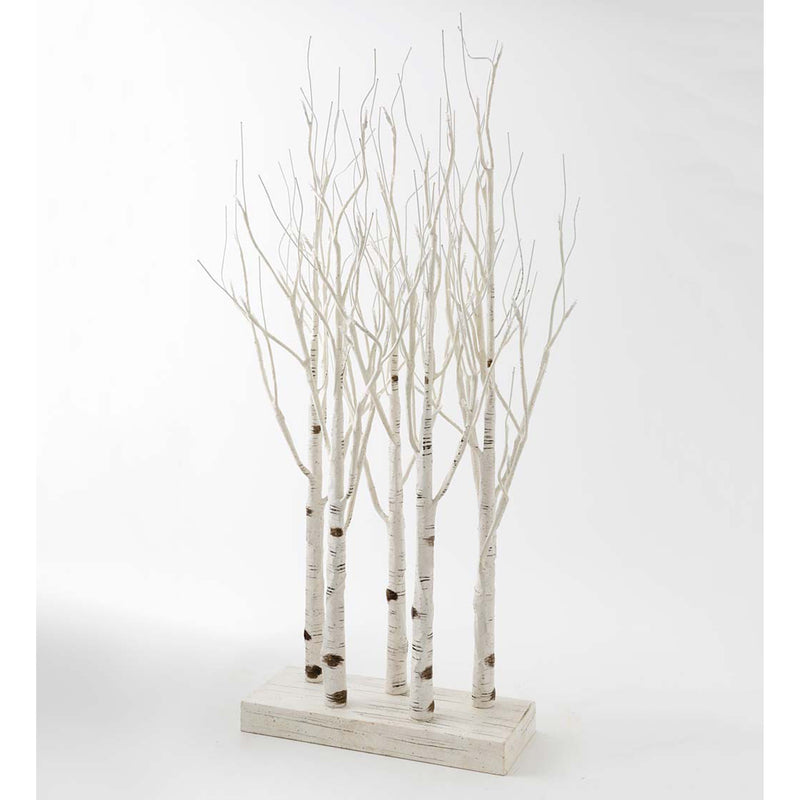 Lighted Birch Line Treescape Accent,65j61nb