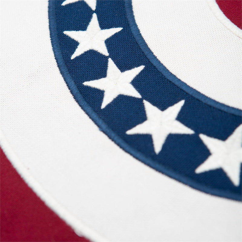 Indoor/Outdoor Star-Spangled Flag Slice Pillow