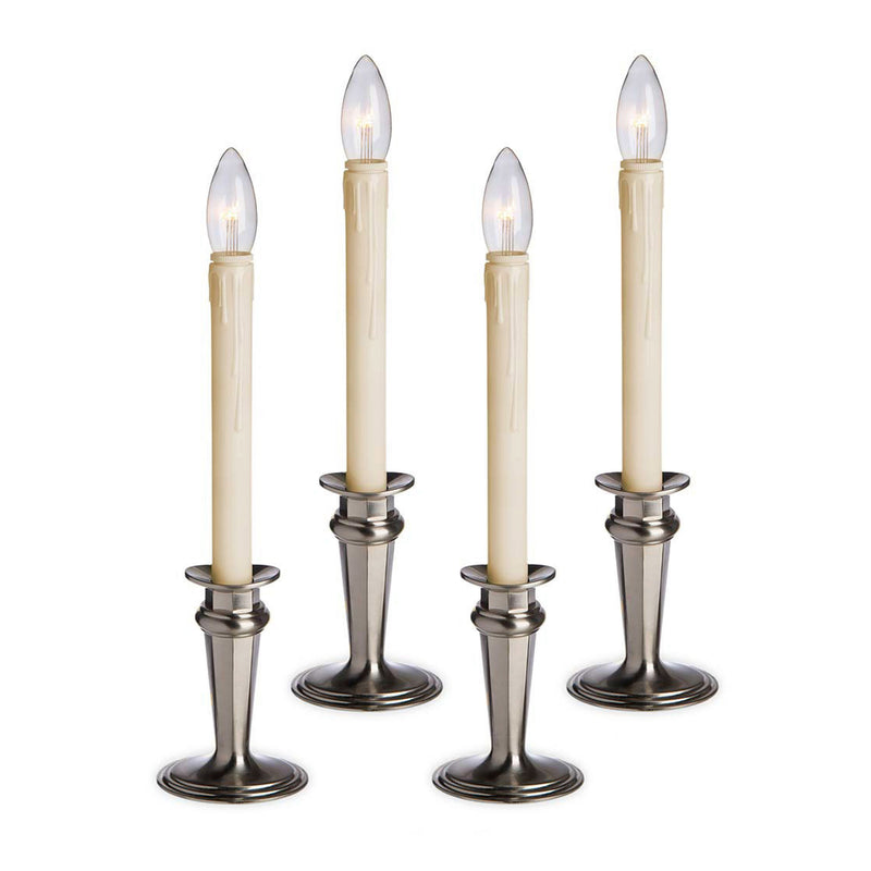 Evergreen Home Accents,CUSTOM CANDLE 4 PACK,6.9x6.5x5.5 Inches