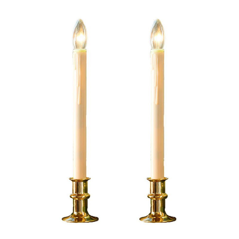 Evergreen Home Accents,ADJUSTBL CANDLE 2PK,6.9x5x2.7 Inches