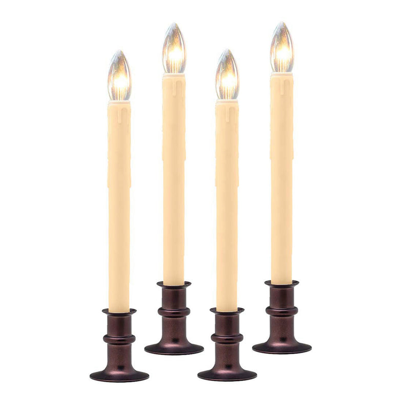 Evergreen Home Accents,ADJUSTBL CANDLE 4PK,7x5.1x4.7 Inches