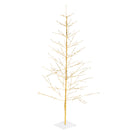 Shades of Green Tree LED Indoor/Outdoor Gold Metallic with 240 Warm White Lights, 6'H