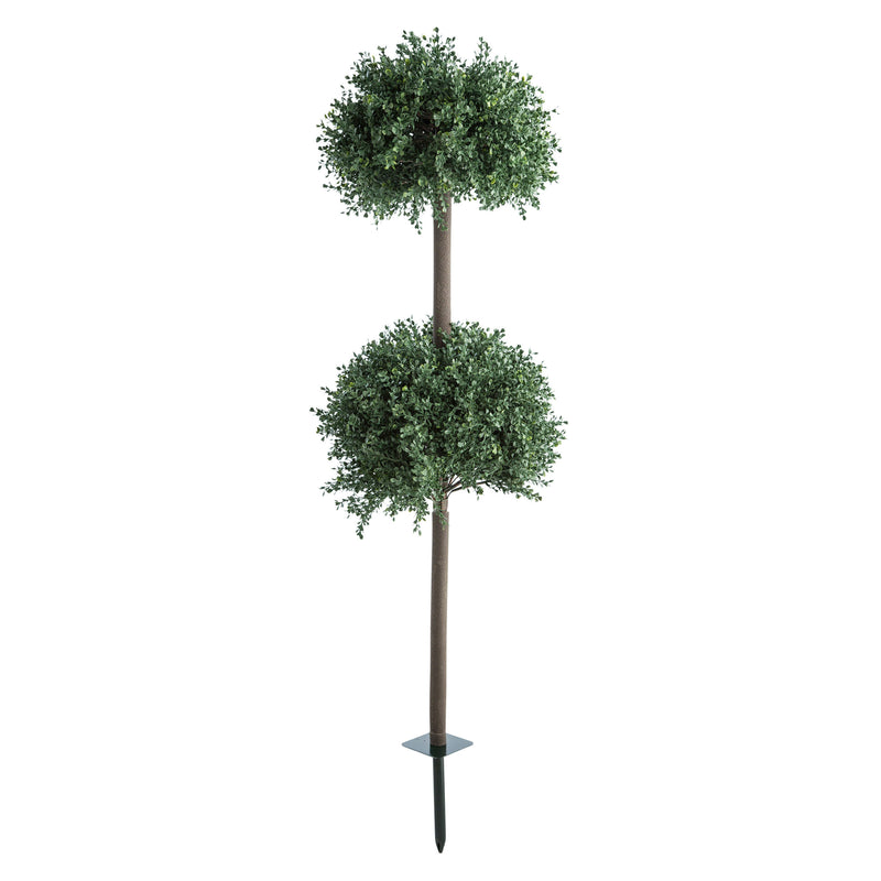 Faux Boxwood Double Topiary Sphere, 20" dia.