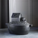 Cast Iron Dog House Wood Stove Steamer