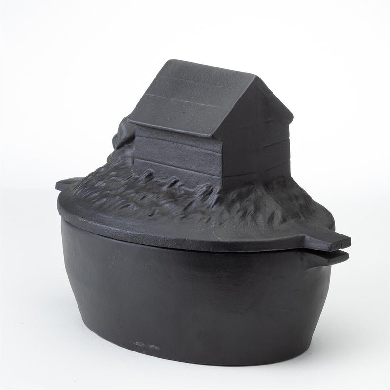 Cast Iron Dog House Wood Stove Steamer