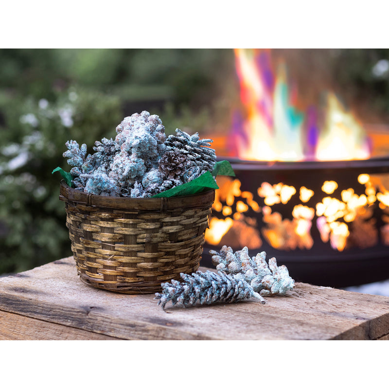 Color-Changing Fireplace Color Cones, 1 lb. in Gift Basket,66m48