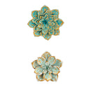 Set of 2 Multiple Layer Metal Wall Flower,6awd056