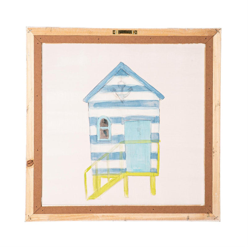 Colorful Beach House Mesh Wall Décor, 16" L x 16" H