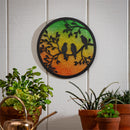 What She Shed Outdoor Wall Décor, Alternative Wall, Round Perched Birds, 12"