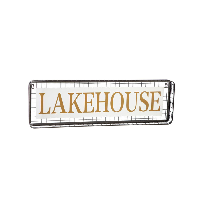 Outdoor Metal Lakehouse Sign