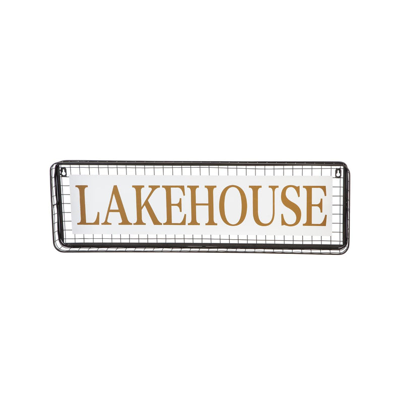 Outdoor Metal Lakehouse Sign