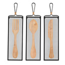 Decorative Cutlery Wood and Metal Wall Décor Set/3