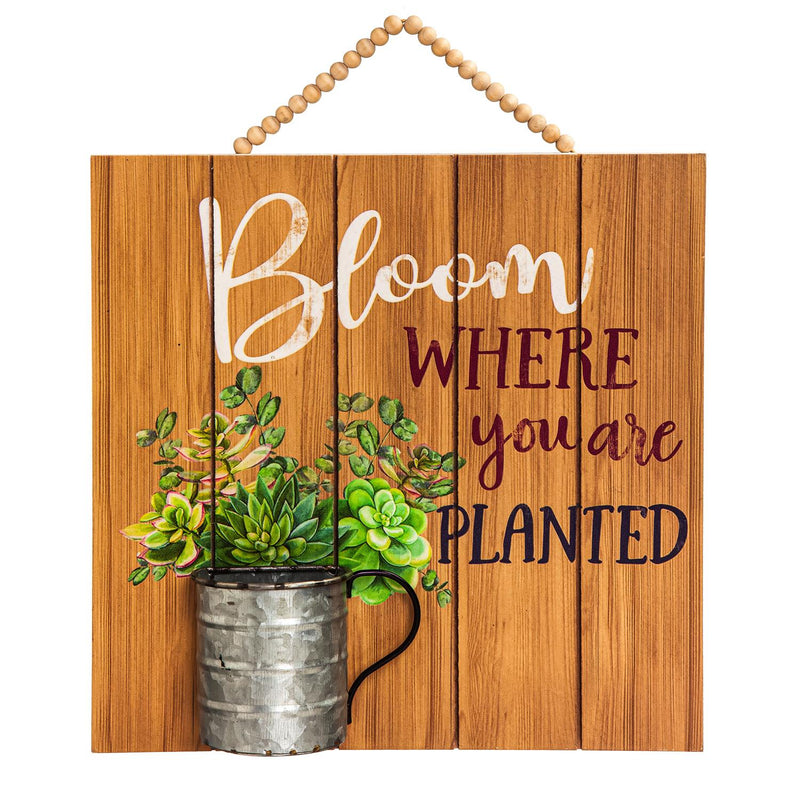 Inspirational Garden Theme Wood Wall Décor