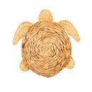 17"L x 17"H Metal and Natural Fiber Wall Decor, Turtles, Set of 2,6awd901