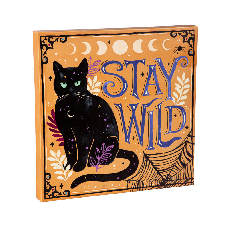 14" H x 14" L Outdoor Canvas, "Stay Wild",6c107769