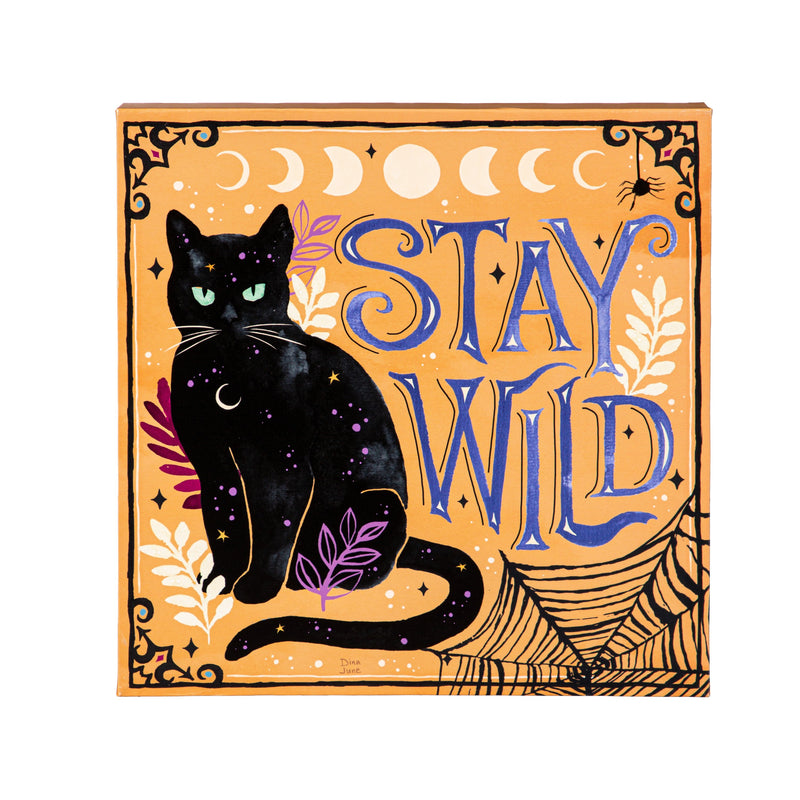 14" H x 14" L Outdoor Canvas, "Stay Wild",6c107769