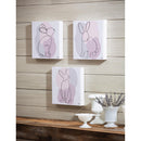 10” H x 10” L Indoor Canvas, Bunnies