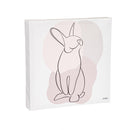 10” H x 10” L Indoor Canvas, Bunnies