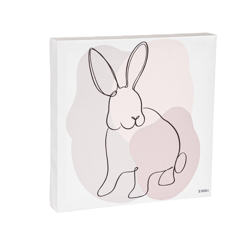 10” H x 10” L Indoor Canvas, Bunnies