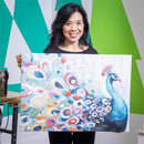 Canvas Wall Décor, Peacock, 28" L x 20" H