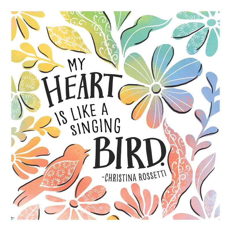 Whimsy Nature Bird Canvas Wall Décor, 10" H x 10" L