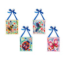 8" H x 8" L Mini Canvas with Ribbon, Folk Critters