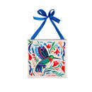 8" H x 8" L Mini Canvas with Ribbon, Folk Critters