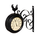 Petal & Plow Outdoor Wall Décor, Clock, Metal, Rooster