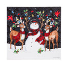 LED Snowman & Reindeer Canvas 20"W x 20"H
