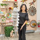 45" H Rustic Metal Fish Wall Decor,6m299a