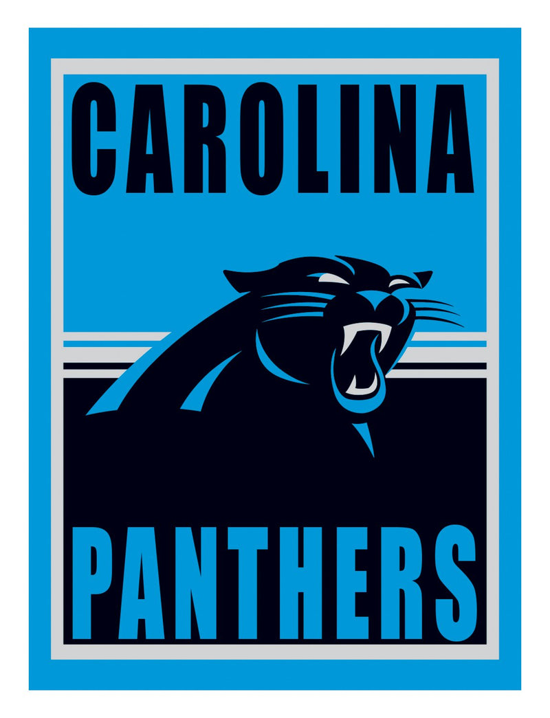 15.5"L x 11.5"H Medium Metal Wall Sign, Carolina Panthers,6m3804usm