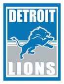 15.5"L x 11.5"H Medium Metal Wall Sign, Detroit Lions,6m3810usm