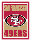15.5"L x 11.5"H Medium Metal Wall Sign, San Francisco 49ers,6m3826usm