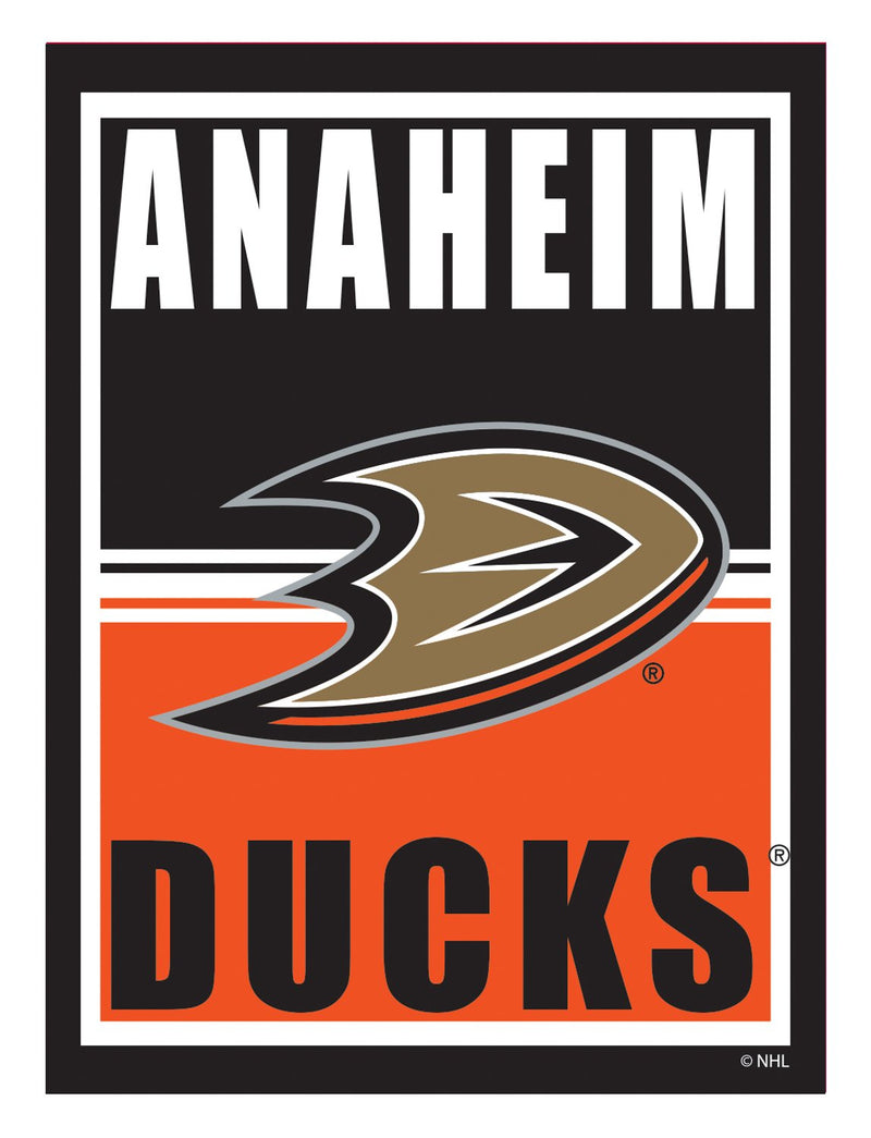 15.5"L x 11.5"H Medium Metal Wall Sign, Anaheim Ducks,6m4350usm