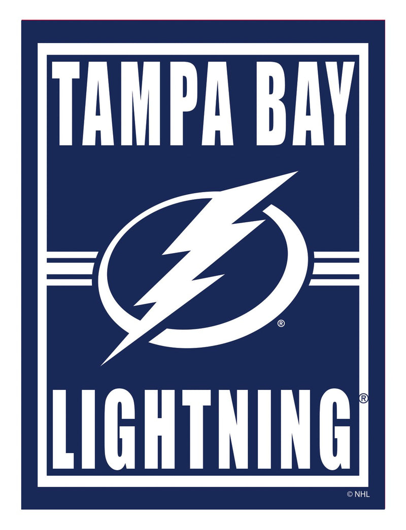 15.5"L x 11.5"H Medium Metal Wall Sign, Tampa Bay Lightning,6m4375usm