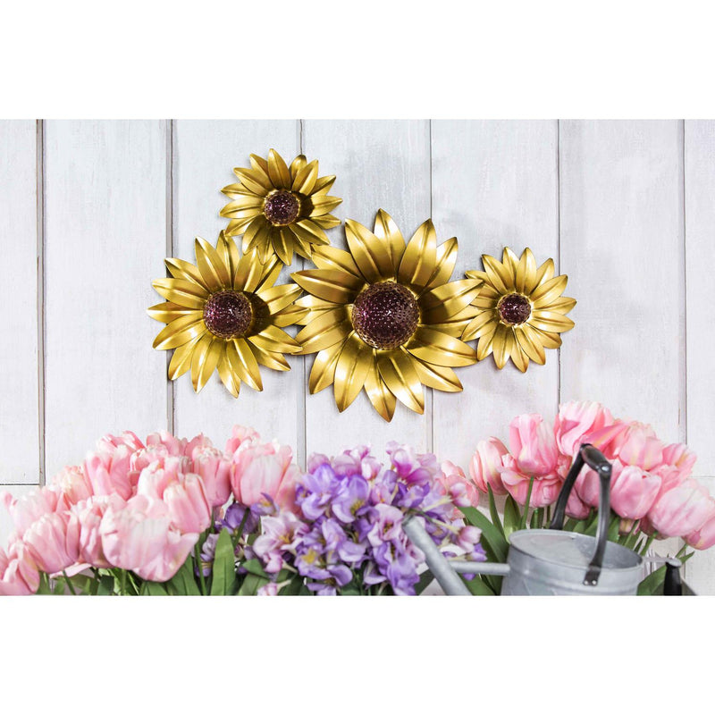 Petal & Plow Outdoor Wall Décor, Metal, Sunflower