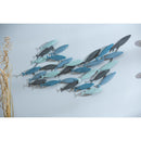 School of Fish Metal Wall Decor,6m682
