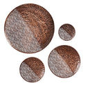 Hammered Metal Wall Décor, Round, Set of 4