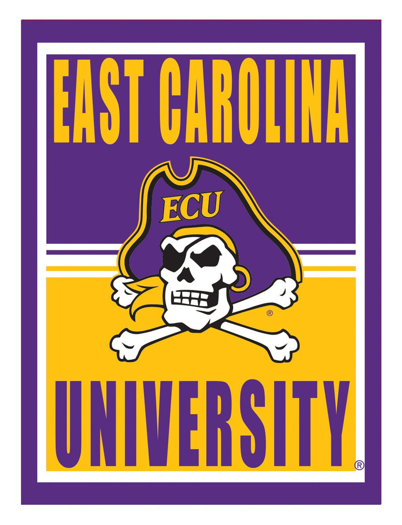 15.5"L x 11.5"H Medium Metal Wall Sign, East Carolina University,6m915usm