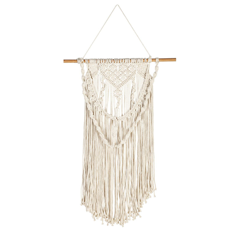 18" Macram√© Braided Tapestry Wall D√©cor, Natural