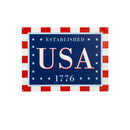 15.5"L x 11.5"H Metal USA Wall Decor, Est. 1776,6m9228