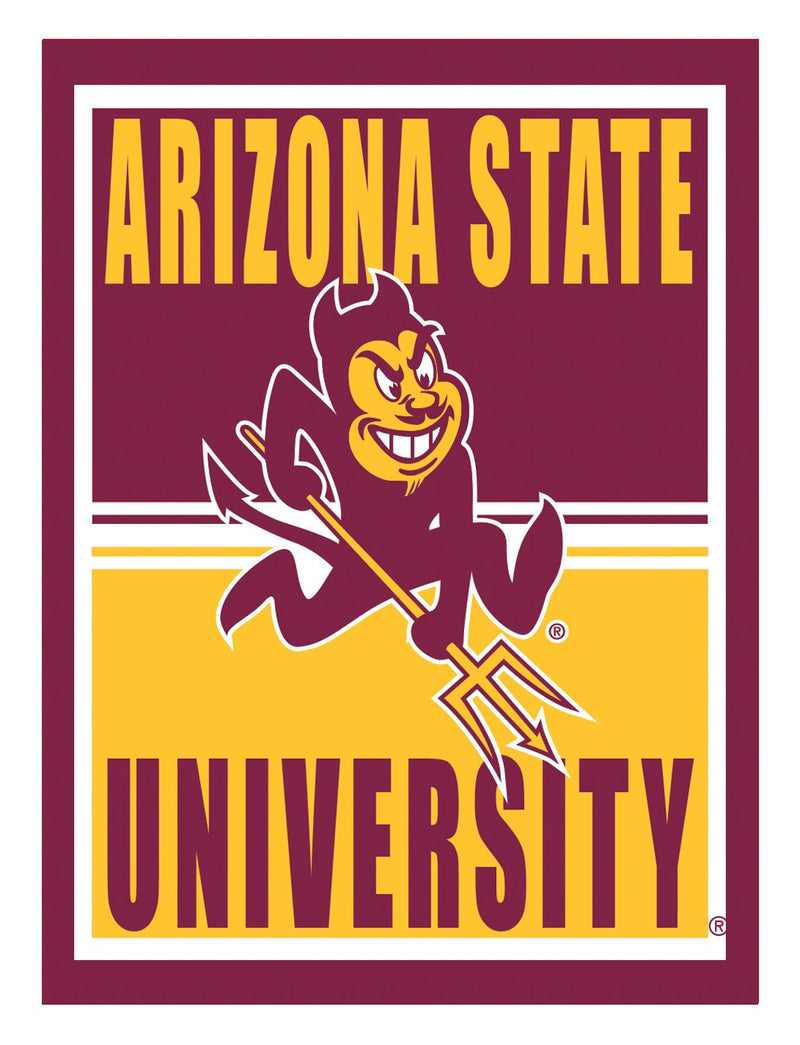 15.5"L x 11.5"H Medium Metal Wall Sign, Arizona State University,6m947usm